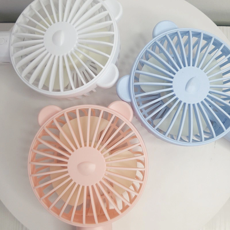 2022 small usb charging 3 in 1 folding mini fan dc motor 18650 battery desk rechargeable Personal  hand held pocket kitty fan