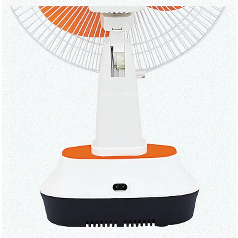 AC DC 12 INCH Air Cooler 3 Speeds 6V Electric Desk Fans Cooling Charging Solar With LED Light Rechargeable Table Fan