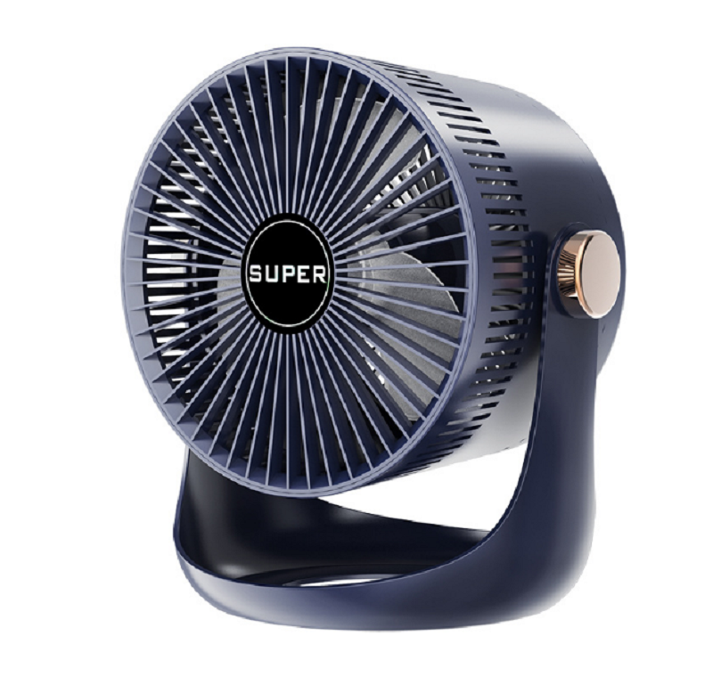 New Design tepe-c usb rechargeable 360 Degree Small Adjustable  Mini 2 In 1  Wall And Table Fan Wtih 2400mAh Battery