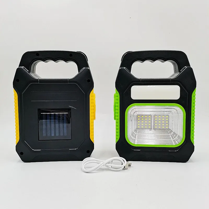 Outdoor waterproof multiple light sources solar USB charge cob camping energy lantern led tent lamp with power bank flashlight