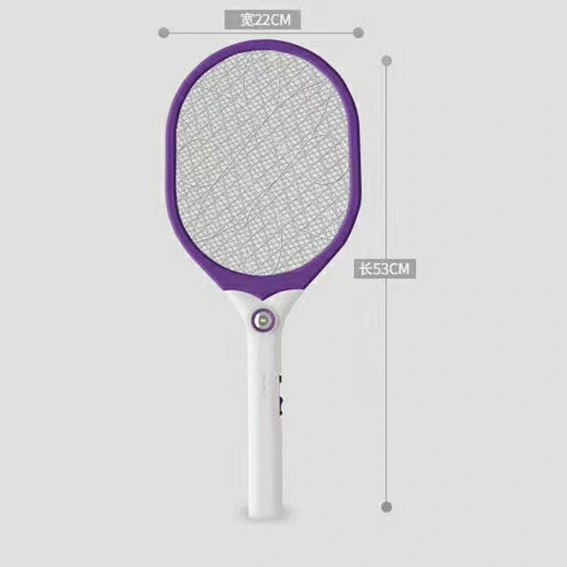 Best selling summer large repellent handheld lithium chaozhou electric insect racket mosquito swatter bat with lamp warranty