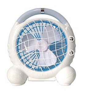 2022 cheap price 6 inch rechargeable portable office desktop small cooling desk fan with 18SMD night light