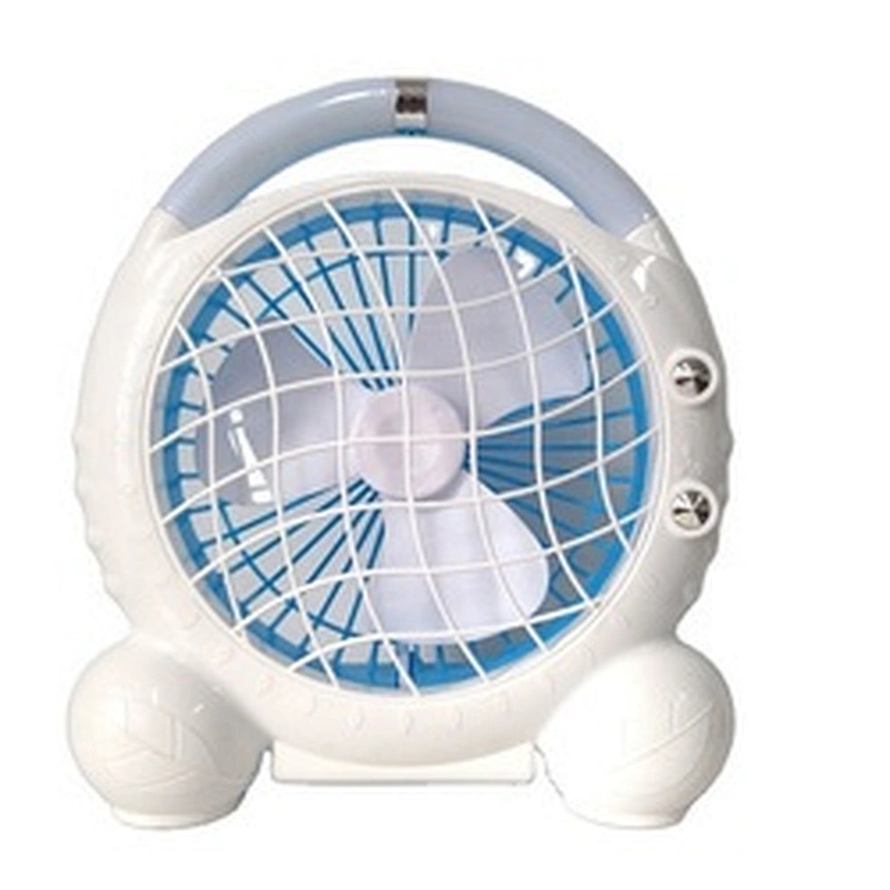 2022 cheap price 6 inch rechargeable portable office desktop small cooling desk fan with 18SMD night light