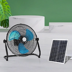Outdoor camping rechargeable table Cooling electric  ac dc 12v solar air circulating fan