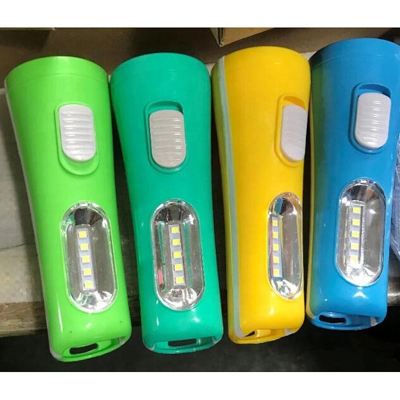 Cheap 1288 plastic mini  led flashlight torch Camping light with 3 aa dry battery powered