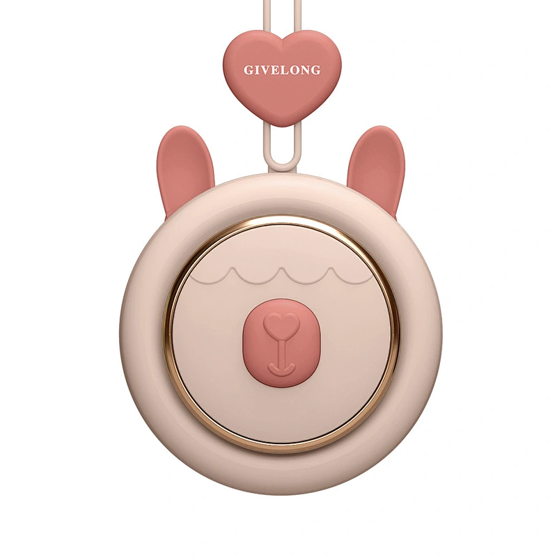 Mini Leafless Fan Cute Pet Hands Free Lanyard Portable Usb Charging Neck Fan Summer Travel Office Outdoor
