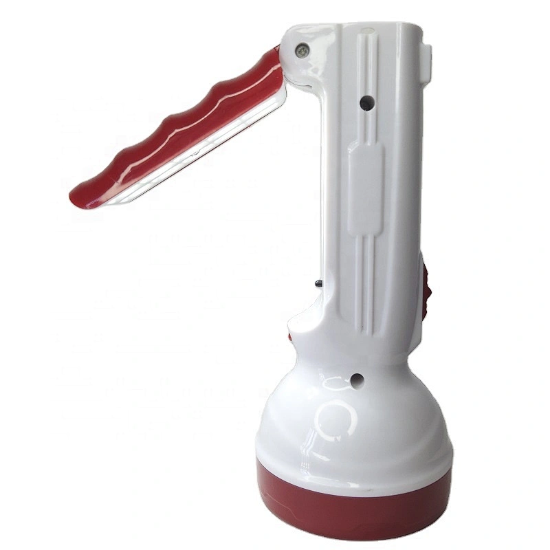 Wholesale high lumens 2 in 1 plastic rechargeable handheld flashlight work torch spotlight led with table lamp