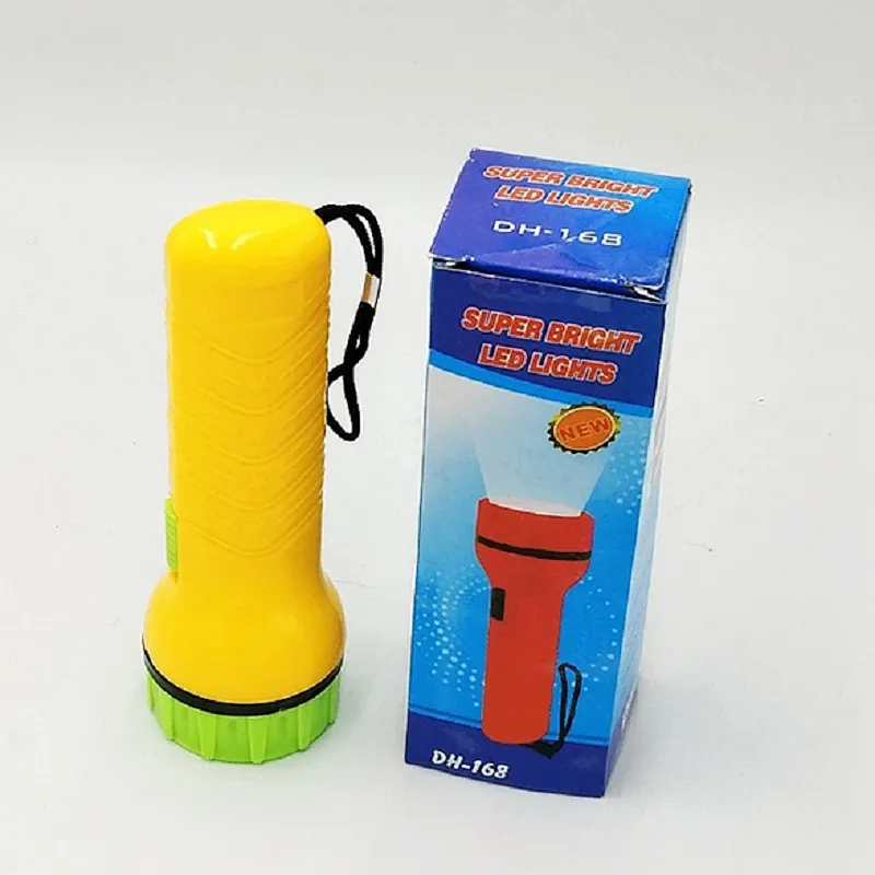 Cheap price power supper brightness DH-168 2*AA portable mini pocket dry battery led torch flashlight