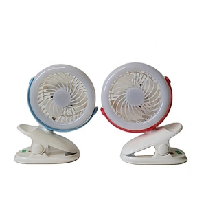 Powerful Portable Table Mini 4 Inch Clip On Fan Rechargeable 3 Blade
