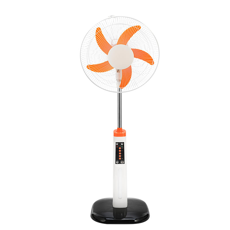 multifunctional luxury 2021 home modern 18 inch solar fan rechargeable battery ac dc stand fan high quality portable low price