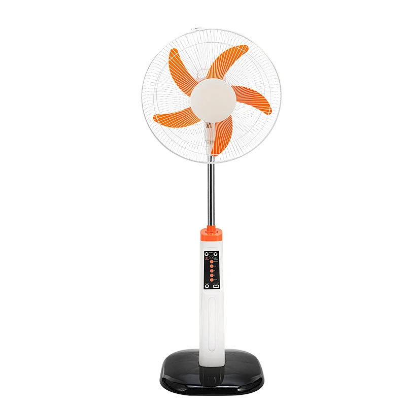 multifunctional luxury 2021 home modern 18 inch solar fan rechargeable battery ac dc stand fan high quality portable low price