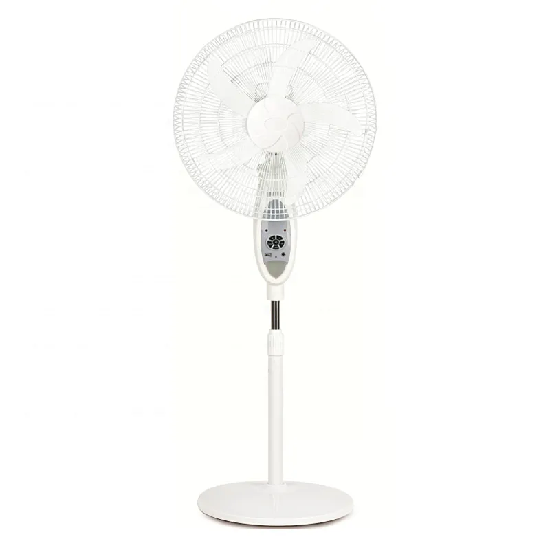 2022 trending products portable solar rechargeable 16 inch pedastal floor electric fan with remote control led light
