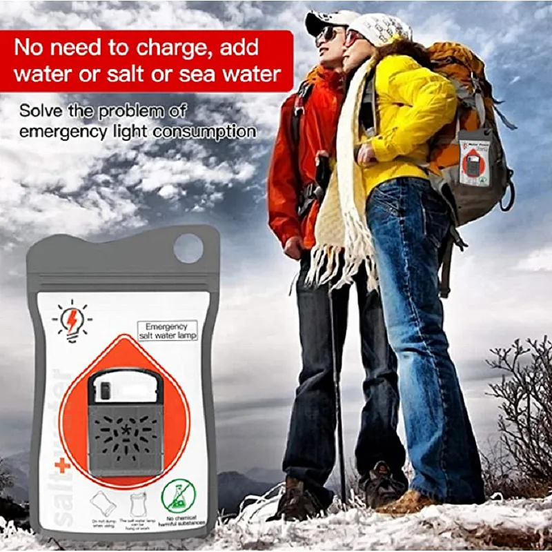 salt water lamp Salt Water Powered light Portable emergency lamp salt water bag