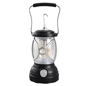 Portable Plastic Led Vintage Lantern Outdoor Waterproof Hanging Lights Dimming Tent Lamp High Power Light  for Emergency camping