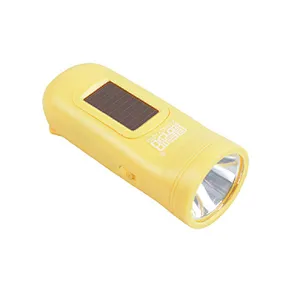 Outdoor tool solar hand crank flashlight rechargeable waterproof led emergency light