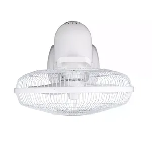 Top quality design 14inch portable high speed electric 12v dc rechargeable table fan with solar panel and led bulb