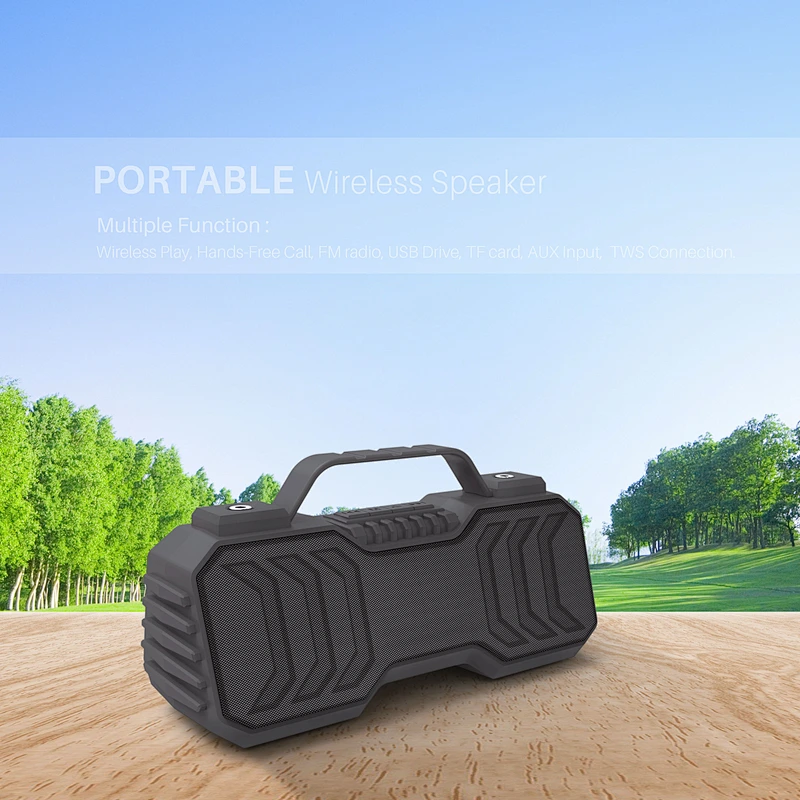 Portable home hi fi party box subwoofer tf card wireless speaker