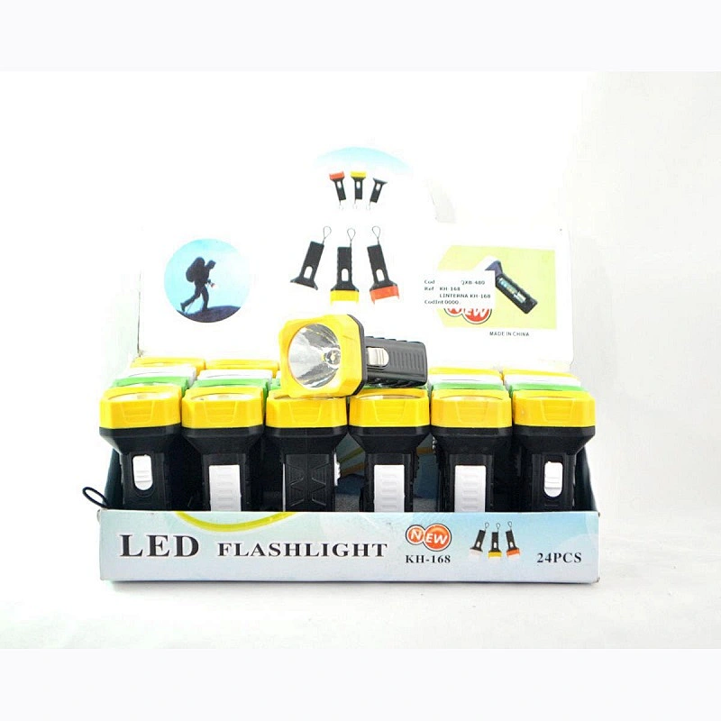 KH-168 Cheap Plastic 1W Mini AA Dry Battery Led Torch Flashlight