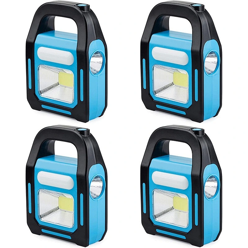 3 en 1 linterna de camping LED COB recargable por USB solar cargador para dispositivo linterna de emergencia impermeable