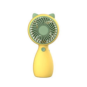 Hot Selling Custom Handheld Small Table Fan Cute Animals 4 Colors USB Rechargeable Pocket Size Personal USB Mini Portable USB Fa