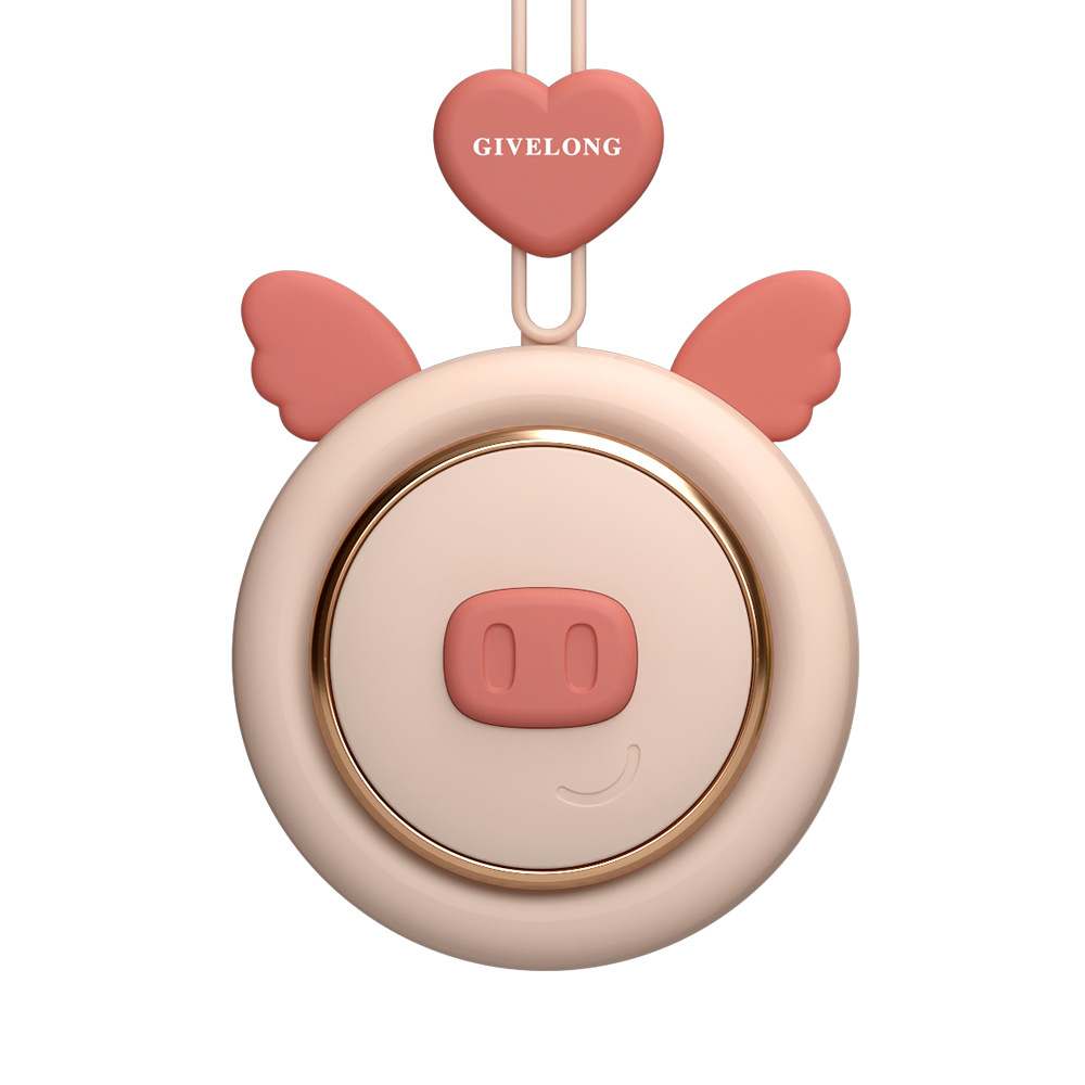 simple cartoon lanyard usb portable mini rechargeable fan