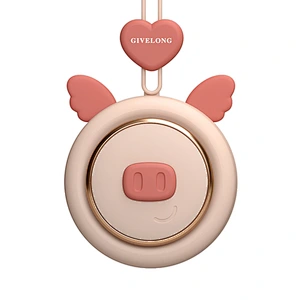 simple cartoon lanyard usb portable mini rechargeable fan