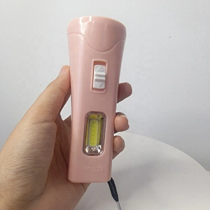 Wholesale Household Mini Portable 2 aa cheap plastic hand 2aa batteries torch flash light led flashlights with side cob light