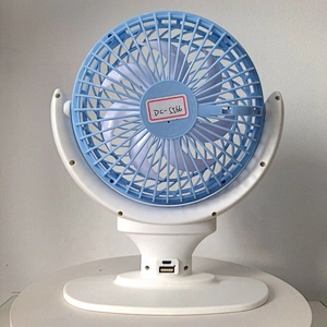 Original Factory 7 inch 1200mAh Mini Desk Fans Rechargeable Home Use Mute Small Battery Fan With USB Output