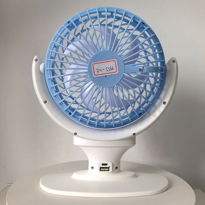 Original Factory 7 inch 1200mAh Mini Desk Fans Rechargeable Home Use Mute Small Battery Fan With USB Output
