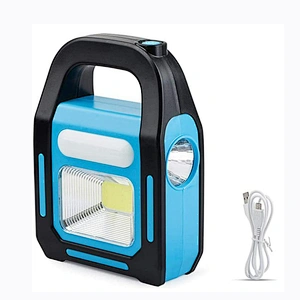 3 en 1 Solar USB Recargable brillante COB LED linterna de camping carga para dispositivo impermeable de emergencia luz LED linte