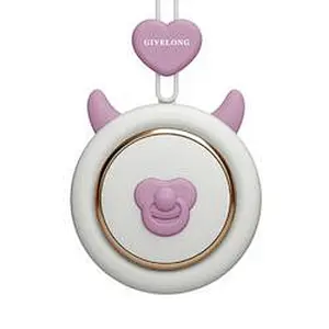 Mini Leafless Fan Cute Pet Hands Free Lanyard Portable Usb Charging Neck Fan Summer Travel Office Outdoor