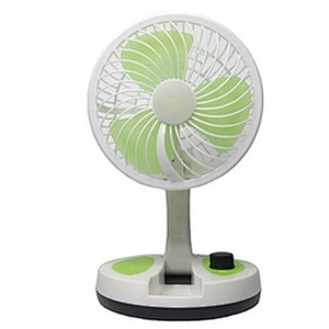 Best portable multifunctional rechargeable fan dc motor table foldaway emergency electric desktop fan with 8 hour working lamp
