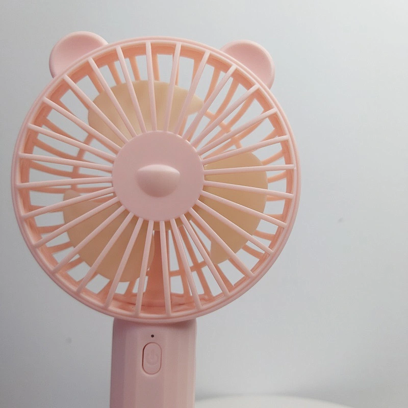 2022 small usb charging 3 in 1 folding mini fan dc motor 18650 battery desk rechargeable Personal  hand held pocket kitty fan