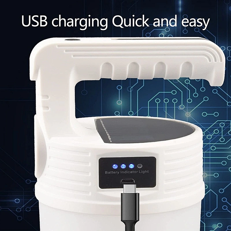 Rechargeable USB Solar Panel 2000 Lumen LED Camping Lantern for Tents Urgent Lamps with Flash Light for Hiking Outdoor Fishing