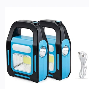 3 en 1 Solar USB Recargable brillante COB LED linterna de camping carga para dispositivo impermeable de emergencia luz LED linte