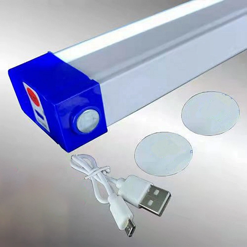 USB Charging 800 1200 mAh Intelligent Outdoor Lighting 20W 30W Rechargeable LED Tube Emergency Light
