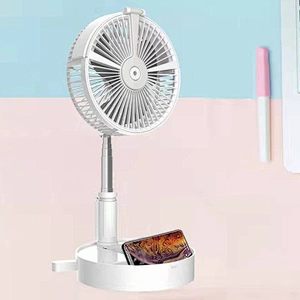 Office Outdoor Household Telescopic Freestanding Folding Portable USB Table Fan With Humidification