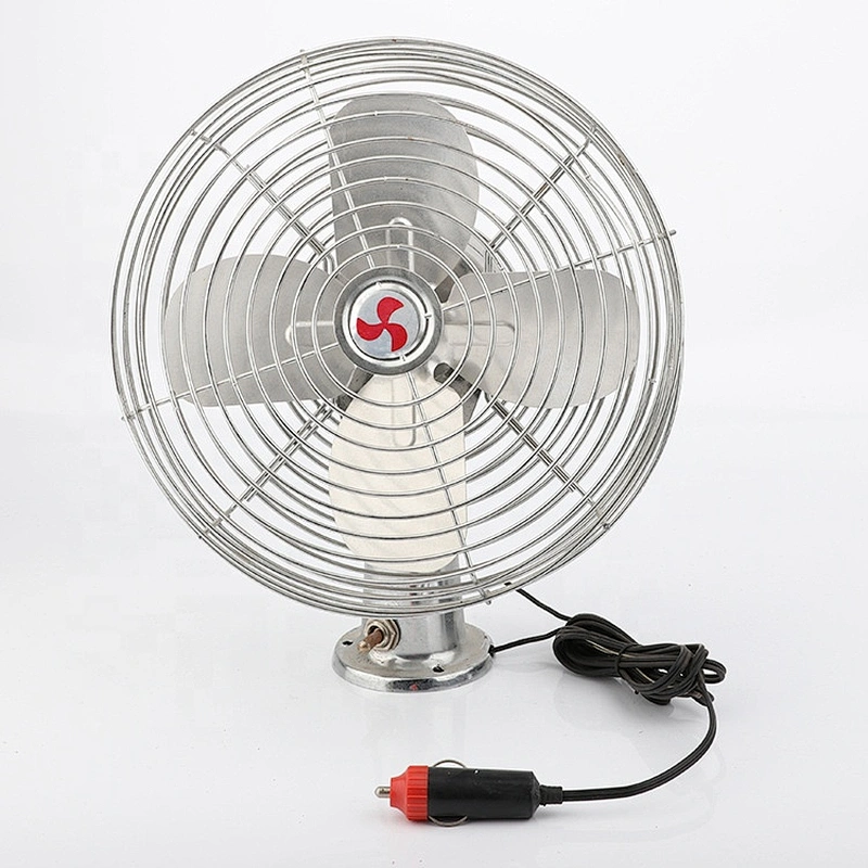 12/21v 6inch 8inch 12inch 2 Speed Chrome bus fan for RV Delivery Vehicle Van All Metal