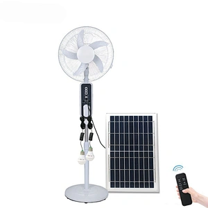 solar fan 16 inch DC AC fan with solar panel factory order cheap solar fan price OEM ODM