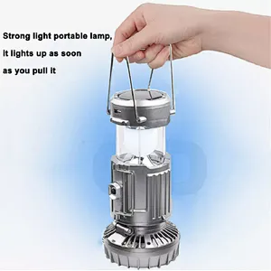 Portable Camping Fan with Portable Tent Collapsible USB Rechargeable Solar Power work light LED light Telescopic Bivouac Lantern