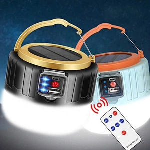 light camping Solar LED Camping Light USB Rechargeable Bulb Outdoor Tent Lamp BBQ Hiking Portable Solar Emergency Camping Lights