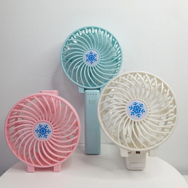 Custom logo portable dc motor small bulk handheld fan foldable personal rechargeable plastic 5v 12v 24v  hand mini usb fan