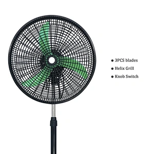 18 inch 50w 220v powerful High Power Motor Plastic Grill 3 5 7 Blade Industrial Electric Floor Stand Fan