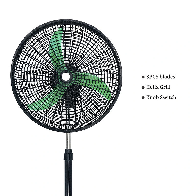 18 inch 50w 220v powerful High Power Motor Plastic Grill 3 5 7 Blade Industrial Electric Floor Stand Fan