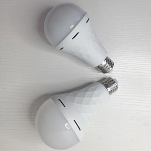 Smart dimmable diamonds led light bulb 18650 battery ac dc inverter energy saving electrical emergency light recharble  b22 e27