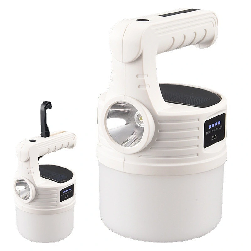 MX-518 Solar Emergency Charging Lamp Led Outdoor Usb Charging Lantern Power Outage Emergency Bulb Flash Light