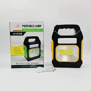 Waterproof Emergency Flashlight LED Light 3 IN 1 Solar USB Rechargeable Brightest COB LED Camping Lantern