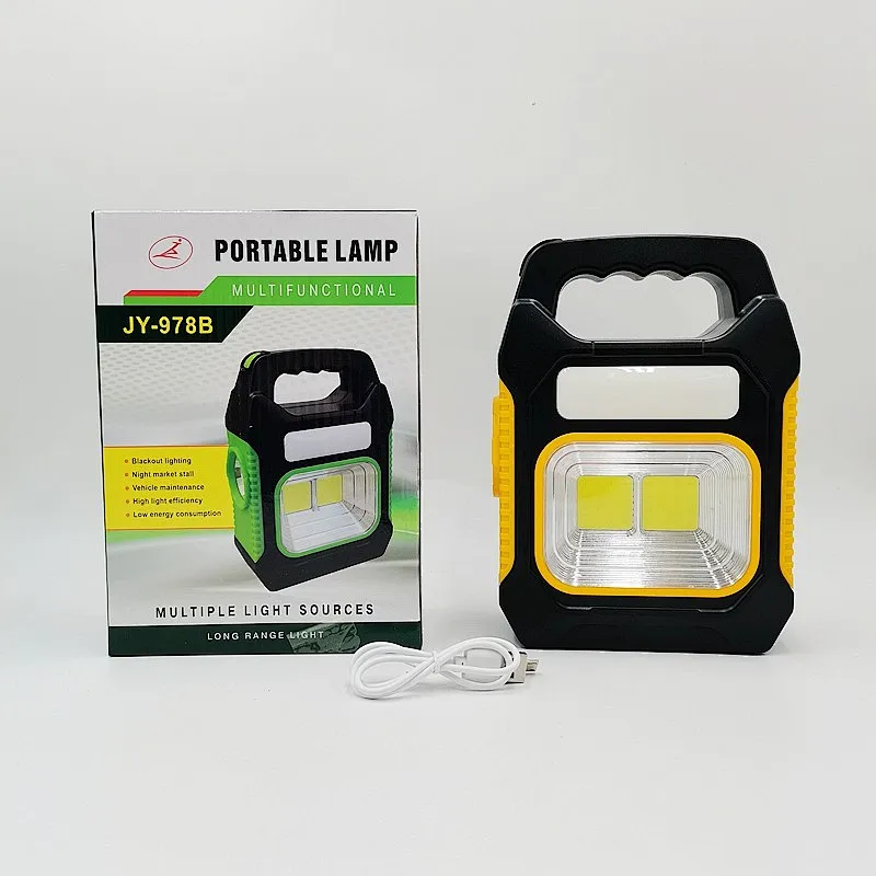 Waterproof Emergency Flashlight LED Light 3 IN 1 Solar USB Rechargeable Brightest COB LED Camping Lantern