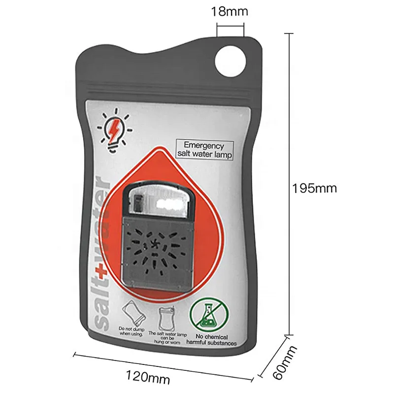 salt water lamp Salt Water Powered light Portable emergency lamp salt water bag
