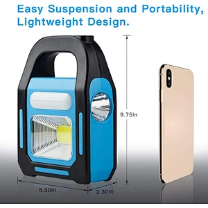 3 en 1 Solar USB Recargable brillante COB LED linterna de camping carga para dispositivo impermeable de emergencia luz LED linte